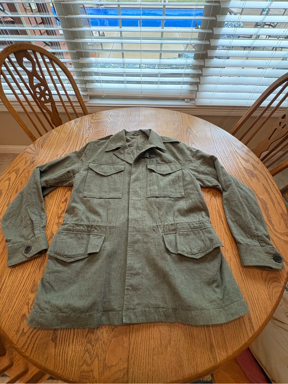 Mads Norgaard Copenhagen Norwegian Army Style Olive Field Jacket Men’s M